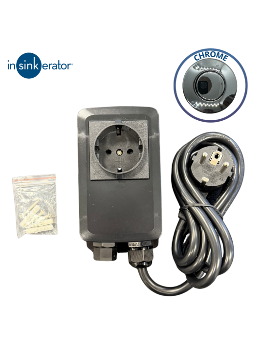 Interrupteur pneumatique InSinkErator Chrome